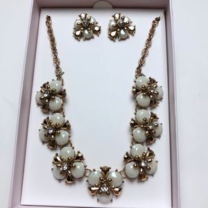 New pearl necklace earrings jewelry set